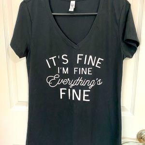 Women’s black tee shirt XL